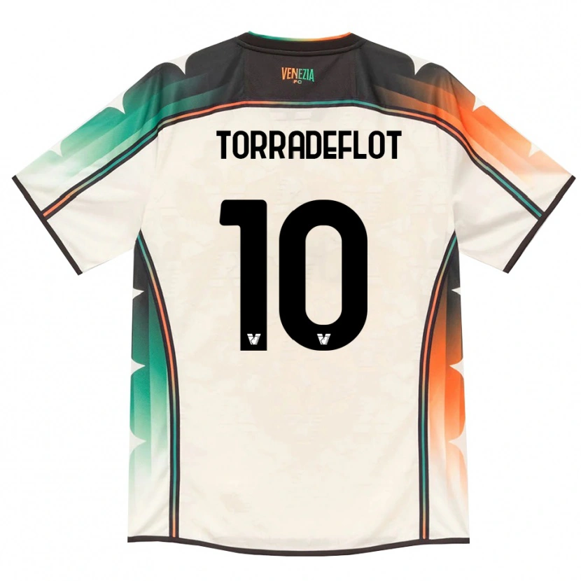 Danxen Kinderen Queral Torradeflot #10 Oldlace Oranje Groen Uitshirt Uittenue 2026/27 T-Shirt
