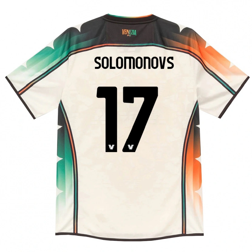 Danxen Kinderen Nikita Solomonovs #17 Oldlace Oranje Groen Uitshirt Uittenue 2026/27 T-Shirt