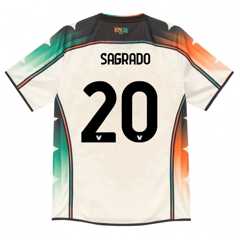 Danxen Kinderen Richie Sagrado #20 Oldlace Oranje Groen Uitshirt Uittenue 2026/27 T-Shirt