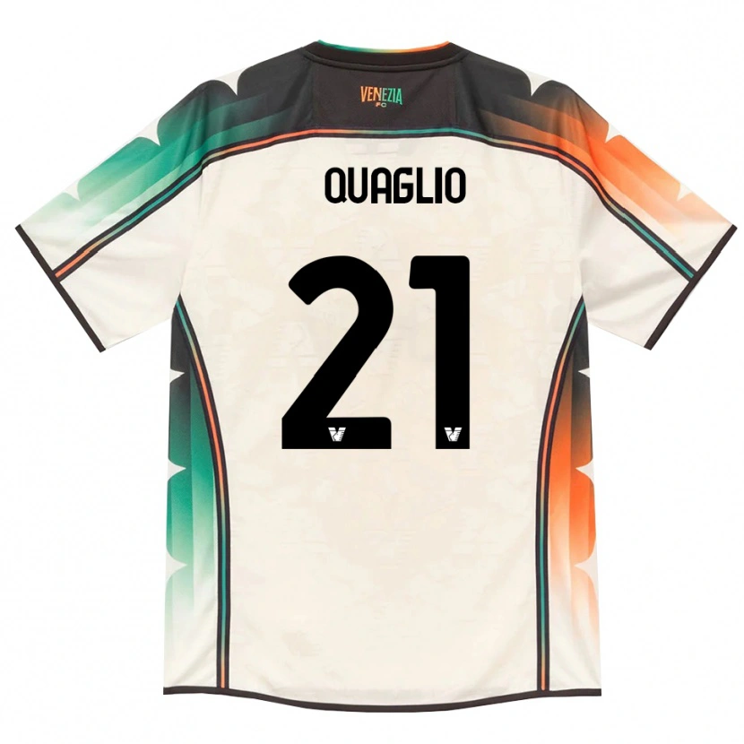 Danxen Kinderen Anna Quaglio #21 Oldlace Oranje Groen Uitshirt Uittenue 2026/27 T-Shirt