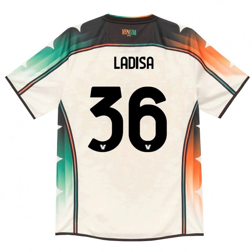 Danxen Kinderen Marco Ladisa #36 Oldlace Oranje Groen Uitshirt Uittenue 2026/27 T-Shirt