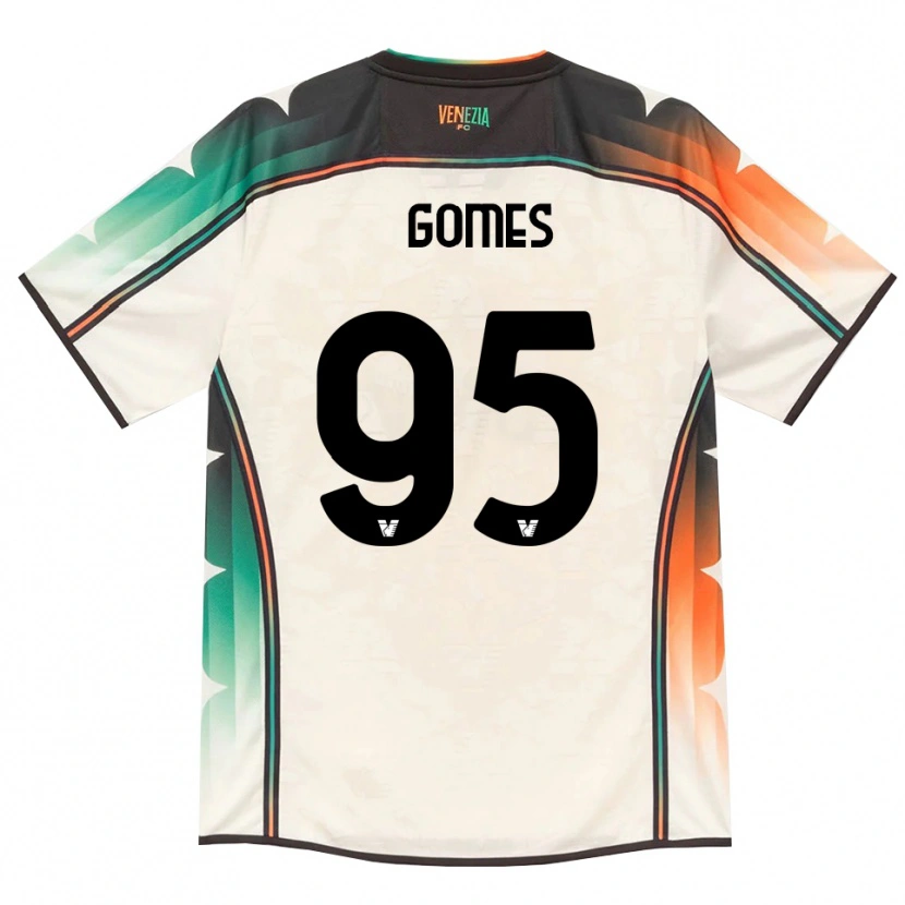 Danxen Kinderen Ale Gomes #95 Oldlace Oranje Groen Uitshirt Uittenue 2026/27 T-Shirt