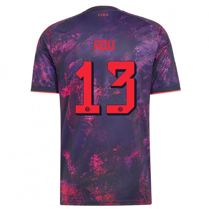 Danxen Kinderen Gibson Adu #13 Paars Rood Thuisshirt Derde Tenue 2026/27 T-Shirt
