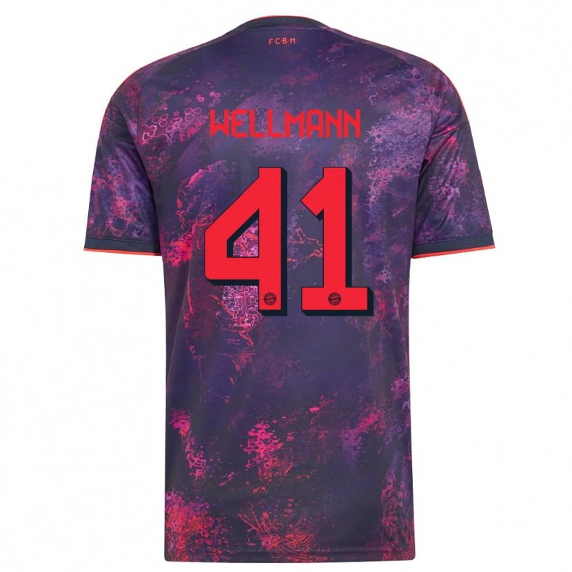 Danxen Kinderen Anna Wellmann #41 Paars Rood Thuisshirt Derde Tenue 2026/27 T-Shirt