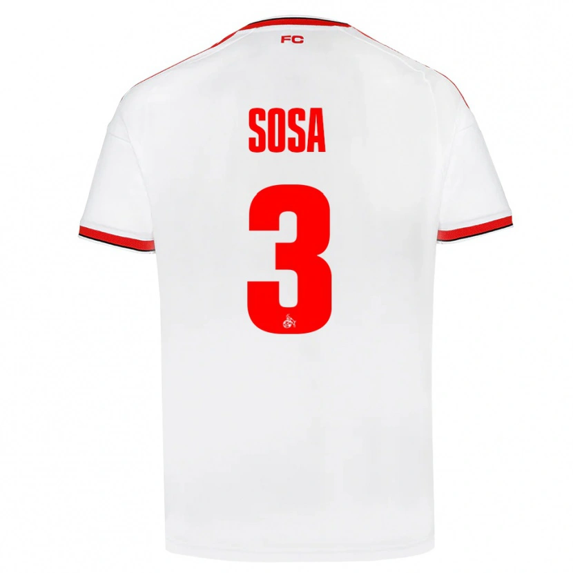Danxen Heren Borna Sosa #3 Wit Rood Zwart Thuisshirt Thuistenue 2026/27 T-Shirt