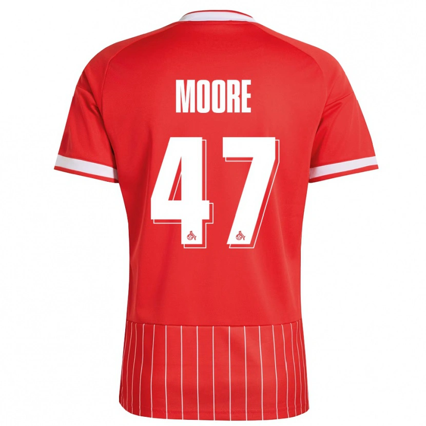 Danxen Heren Mikey Moore #47 Rood Wit Groen Uitshirt Uittenue 2026/27 T-Shirt