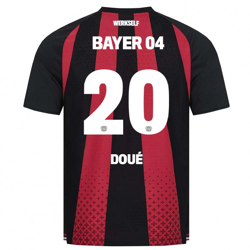 Danxen Heren Guéla Doué #20 Zwart Wit Rood Thuisshirt Thuistenue 2026/27 T-Shirt
