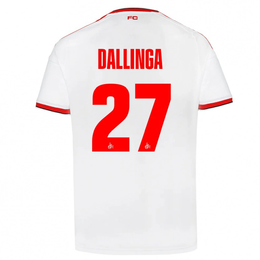 Danxen Heren Thijs Dallinga #27 Wit Rood Zwart Thuisshirt Thuistenue 2026/27 T-Shirt