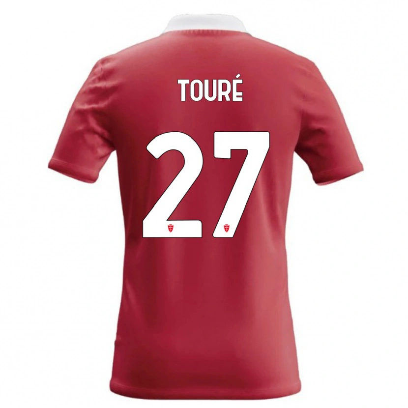 Danxen Heren Idrissa Touré #27 Rood Wit Thuisshirt Thuistenue 2026/27 T-Shirt