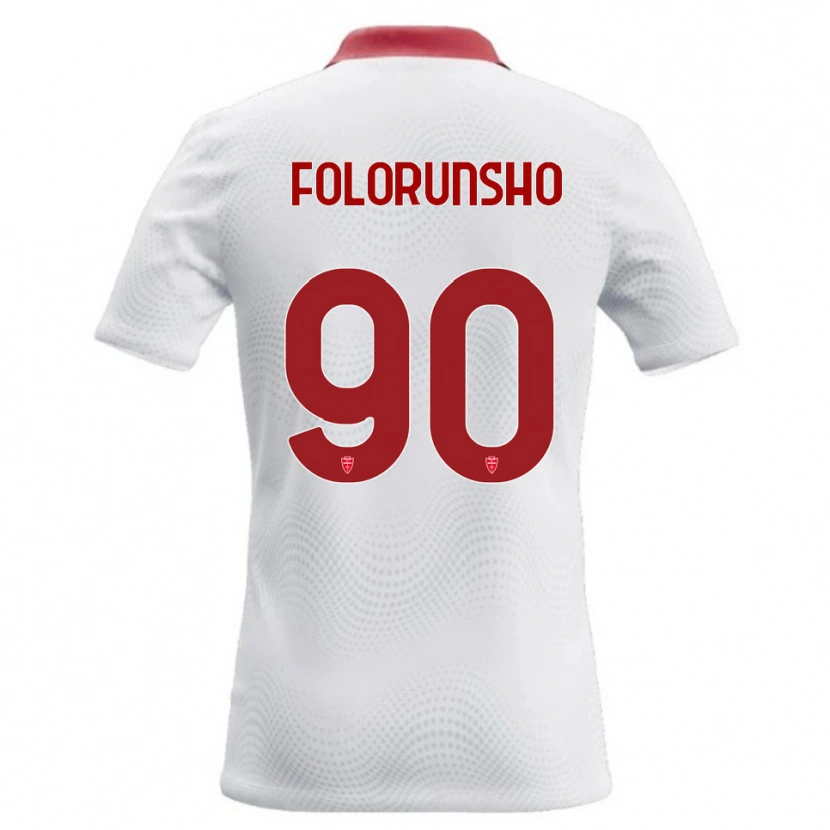 Danxen Heren Michael Folorunsho #90 Wit Rood Uitshirt Uittenue 2026/27 T-Shirt