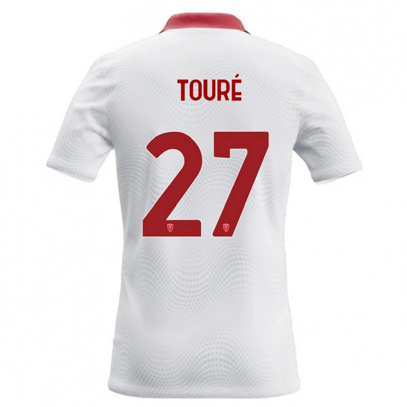 Danxen Heren Idrissa Touré #27 Wit Rood Uitshirt Uittenue 2026/27 T-Shirt