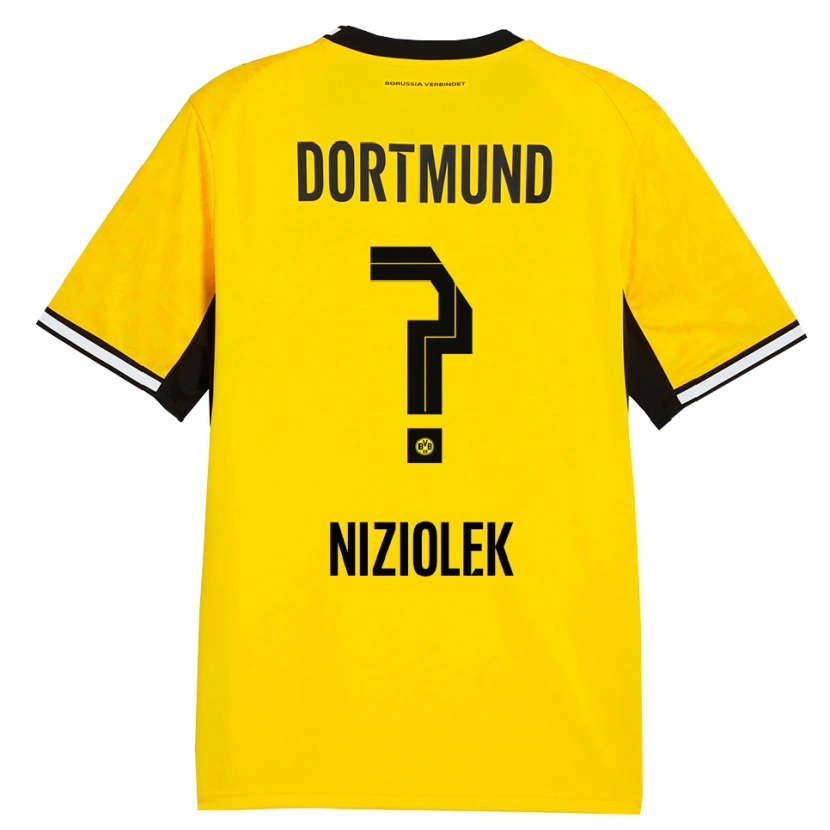 Danxen Heren Alex Niziolek #0 Geel Zwart Wit Thuisshirt Thuistenue 2026/27 T-Shirt