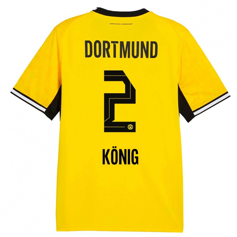 Danxen Heren Niklas König #2 Geel Zwart Wit Thuisshirt Thuistenue 2026/27 T-Shirt
