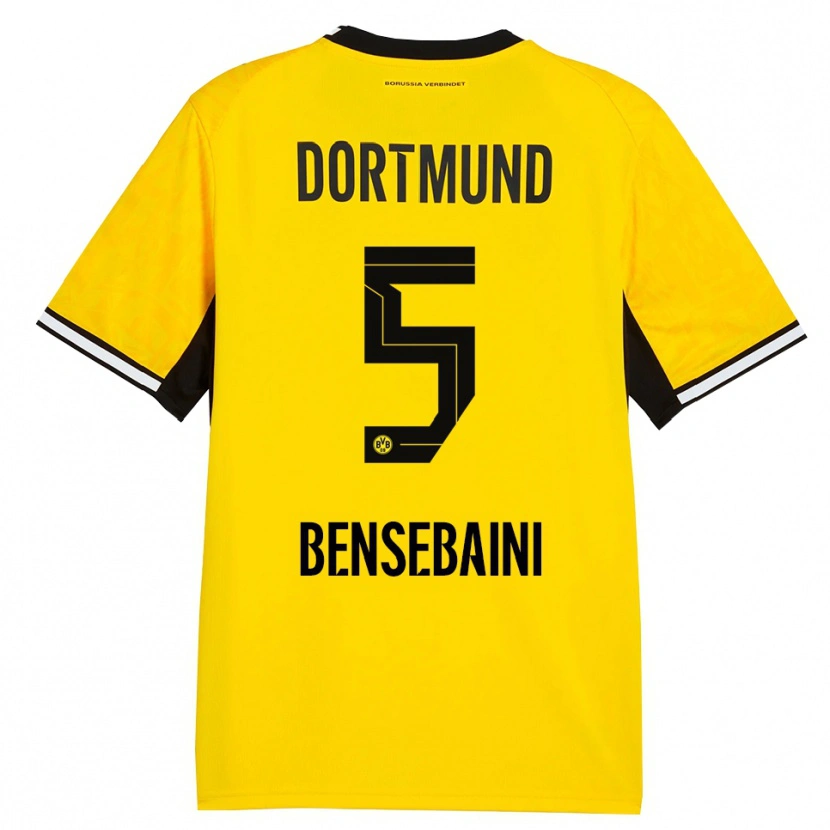 Danxen Heren Ramy Bensebaini #5 Geel Zwart Wit Thuisshirt Thuistenue 2026/27 T-Shirt