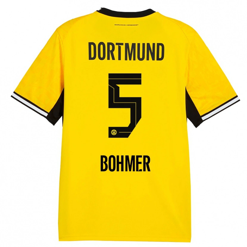 Danxen Heren Tim Bohmer #5 Geel Zwart Wit Thuisshirt Thuistenue 2026/27 T-Shirt