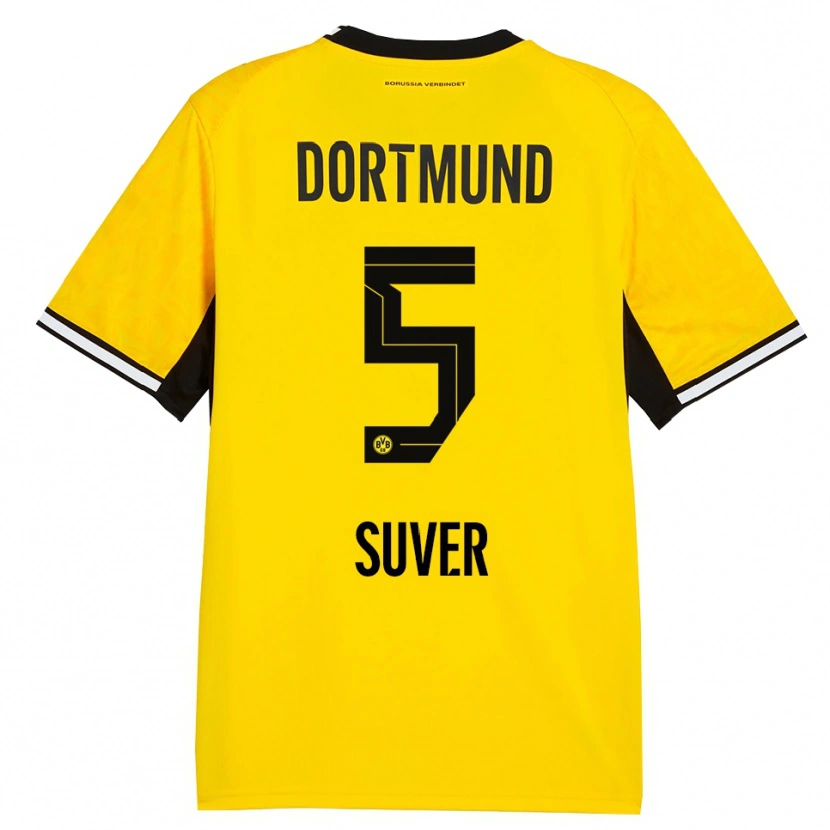 Danxen Heren Mario Suver #5 Geel Zwart Wit Thuisshirt Thuistenue 2026/27 T-Shirt