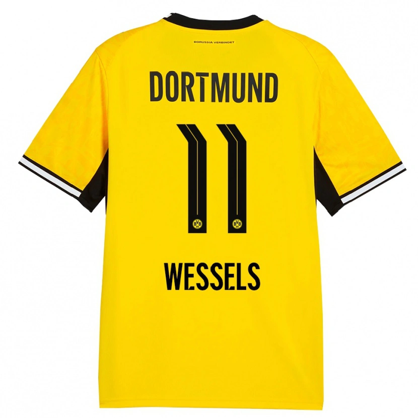 Danxen Heren Arne Wessels #11 Geel Zwart Wit Thuisshirt Thuistenue 2026/27 T-Shirt