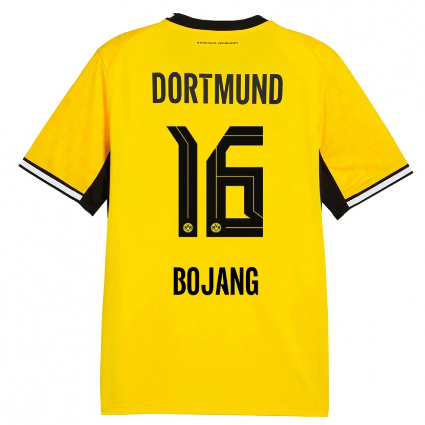 Danxen Heren Tim-Bakary Bojang #16 Geel Zwart Wit Thuisshirt Thuistenue 2026/27 T-Shirt