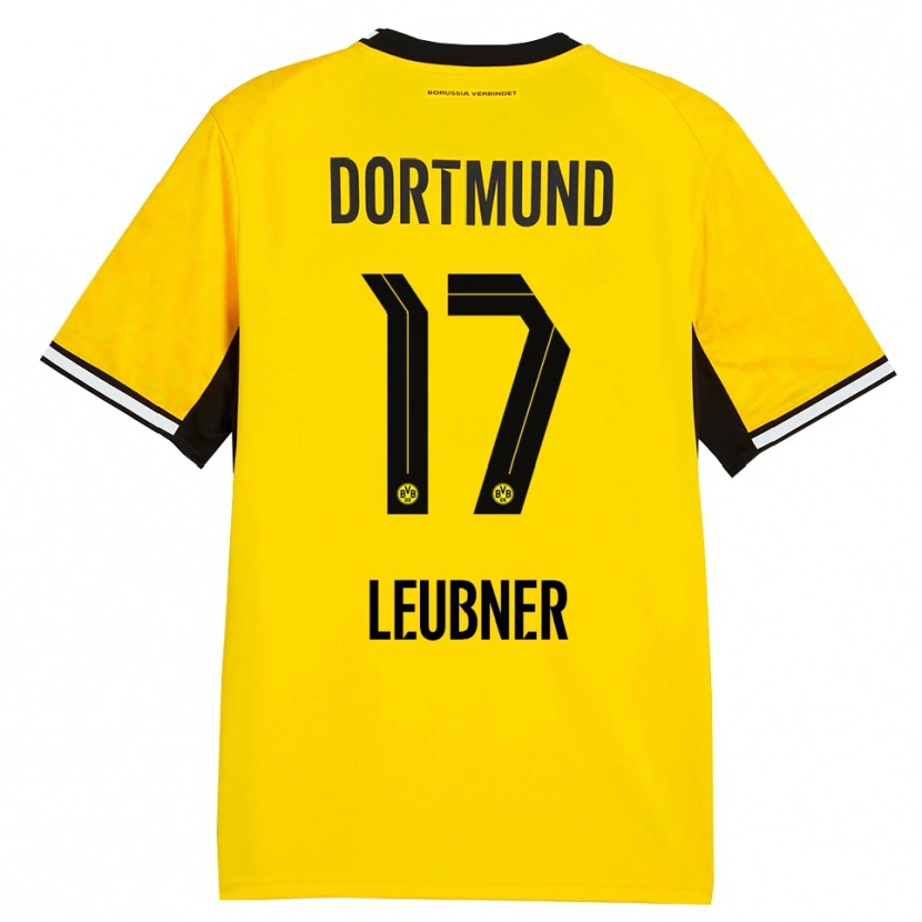 Danxen Heren Ronja Leubner #17 Geel Zwart Wit Thuisshirt Thuistenue 2026/27 T-Shirt