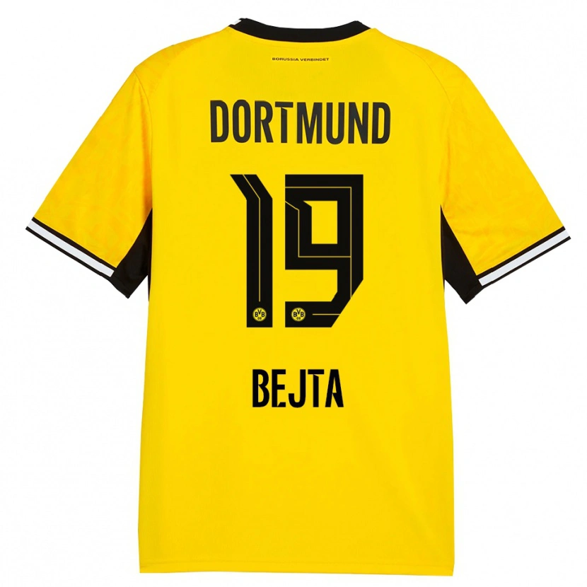 Danxen Heren Adriano Bejta #19 Geel Zwart Wit Thuisshirt Thuistenue 2026/27 T-Shirt