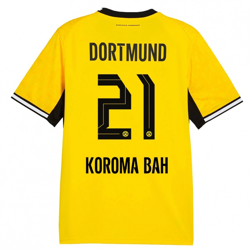Danxen Heren Septimus Koroma Bah #21 Geel Zwart Wit Thuisshirt Thuistenue 2026/27 T-Shirt