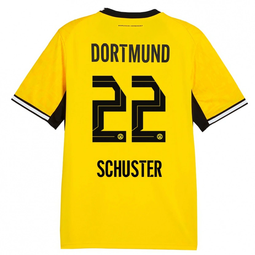 Danxen Heren Melanie Schuster #22 Geel Zwart Wit Thuisshirt Thuistenue 2026/27 T-Shirt