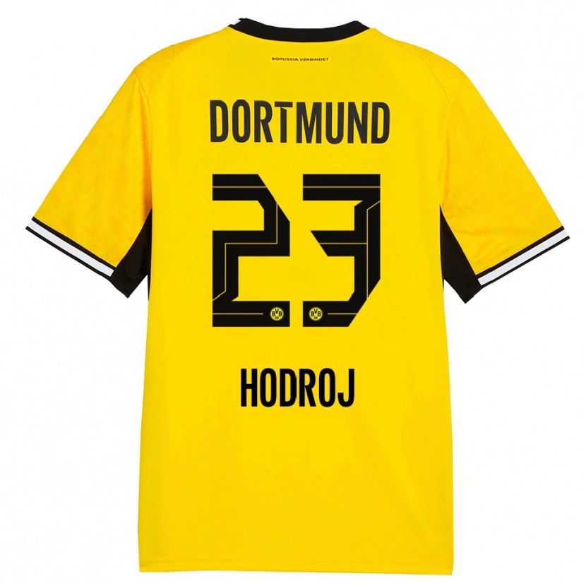 Danxen Heren Malik Hodroj #23 Geel Zwart Wit Thuisshirt Thuistenue 2026/27 T-Shirt