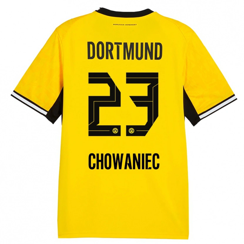 Danxen Heren Jonas Chowaniec #23 Geel Zwart Wit Thuisshirt Thuistenue 2026/27 T-Shirt