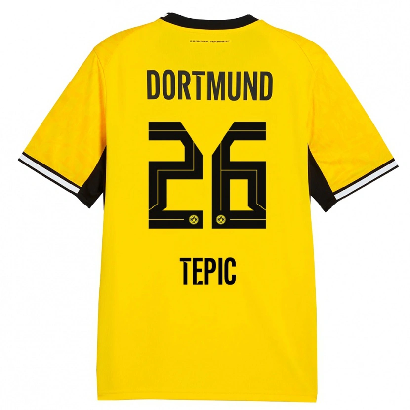 Danxen Heren Lyon Tepic #26 Geel Zwart Wit Thuisshirt Thuistenue 2026/27 T-Shirt