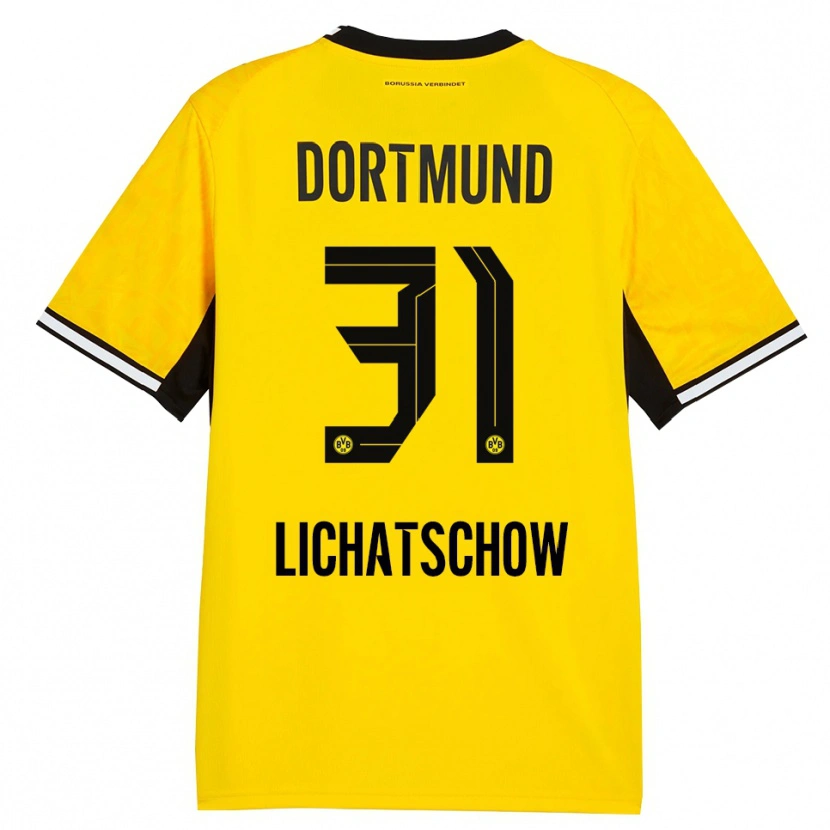 Danxen Heren Deniese Lichatschow #31 Geel Zwart Wit Thuisshirt Thuistenue 2026/27 T-Shirt