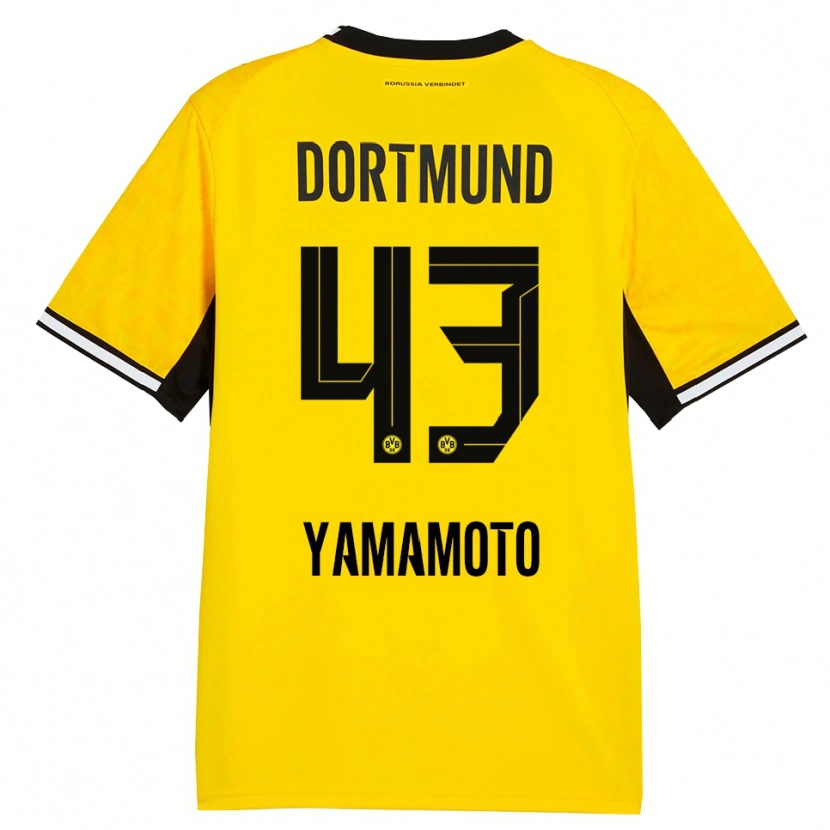 Danxen Heren Takato Yamamoto #43 Geel Zwart Wit Thuisshirt Thuistenue 2026/27 T-Shirt