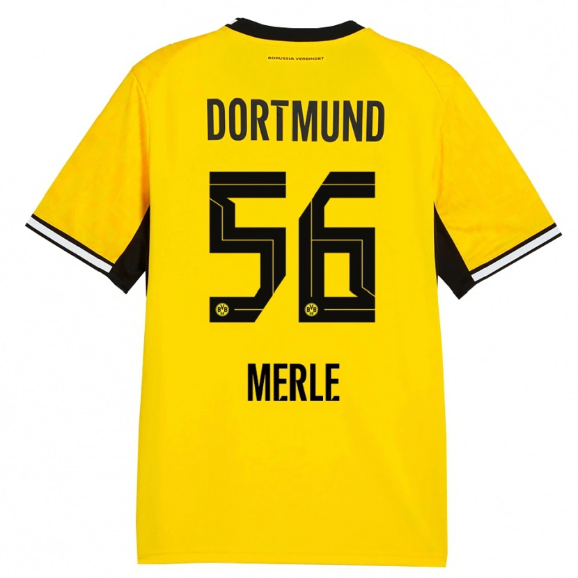 Danxen Heren Albers Merle #56 Geel Zwart Wit Thuisshirt Thuistenue 2026/27 T-Shirt