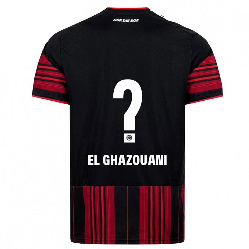 Danxen Heren Mohamed El Ghazouani #0 Zwart Rood Wit Thuisshirt Thuistenue 2026/27 T-Shirt