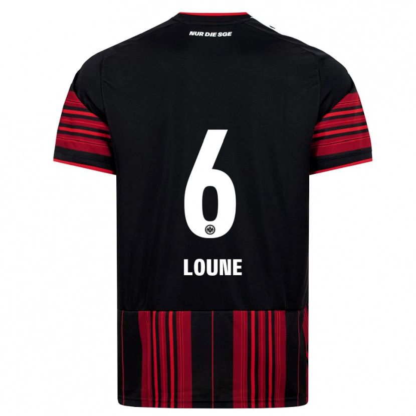 Danxen Heren Adam Loune #6 Zwart Rood Wit Thuisshirt Thuistenue 2026/27 T-Shirt