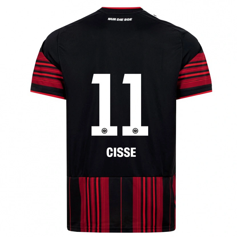 Danxen Heren Cherif Cisse #11 Zwart Rood Wit Thuisshirt Thuistenue 2026/27 T-Shirt