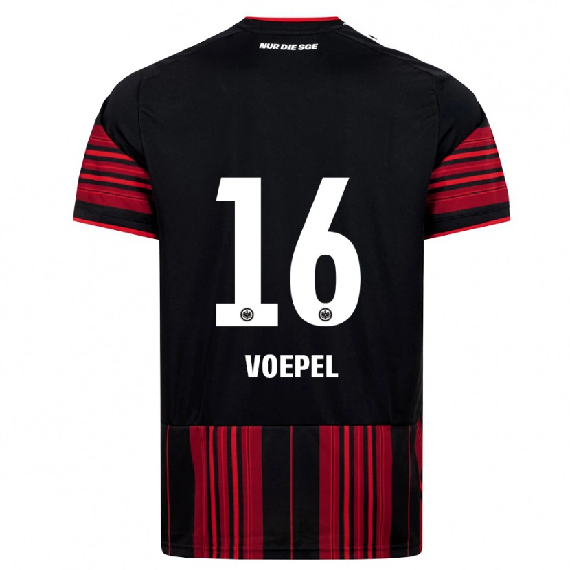 Danxen Heren Lukas Voepel #16 Zwart Rood Wit Thuisshirt Thuistenue 2026/27 T-Shirt