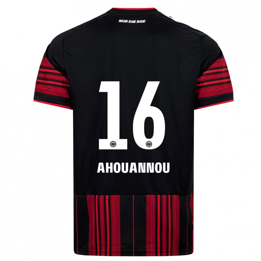 Danxen Heren Yannis Ahouannou #16 Zwart Rood Wit Thuisshirt Thuistenue 2026/27 T-Shirt