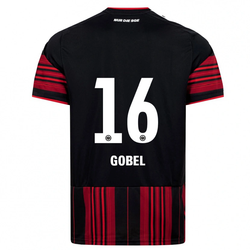 Danxen Heren Marlon Göbel #16 Zwart Rood Wit Thuisshirt Thuistenue 2026/27 T-Shirt