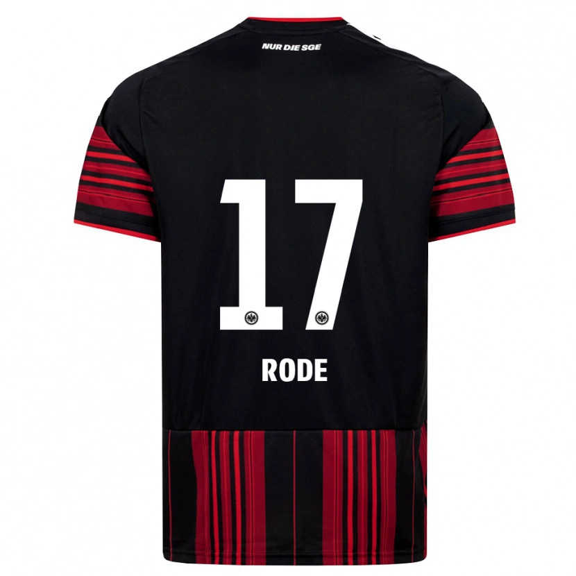 Danxen Heren Sebastian Rode #17 Zwart Rood Wit Thuisshirt Thuistenue 2026/27 T-Shirt