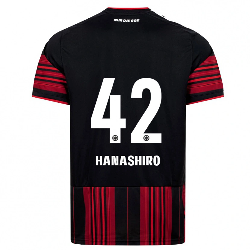 Danxen Heren Rinto Hanashiro #42 Zwart Rood Wit Thuisshirt Thuistenue 2026/27 T-Shirt