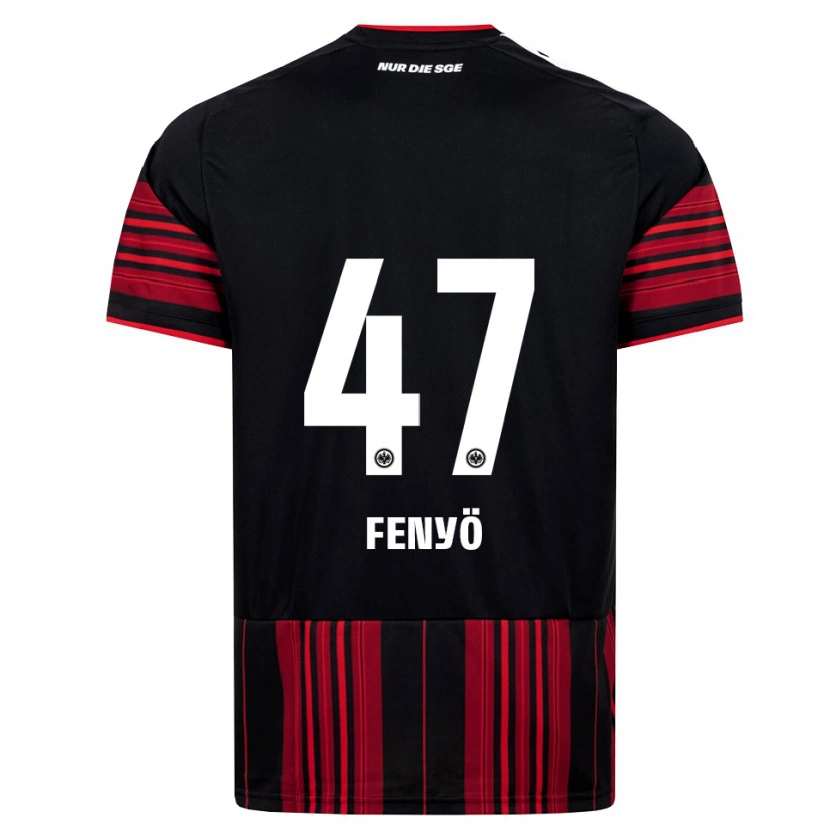 Danxen Heren Noah Fenyö #47 Zwart Rood Wit Thuisshirt Thuistenue 2026/27 T-Shirt