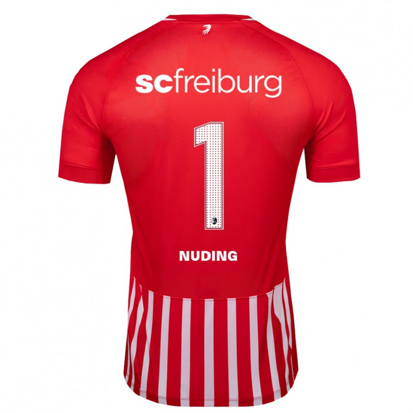 Danxen Heren Lena Nuding #1 Rood Wit Zwart Thuisshirt Thuistenue 2026/27 T-Shirt