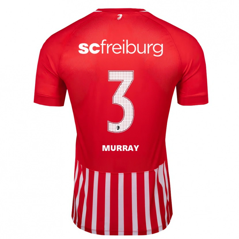 Danxen Heren Drew Murray #3 Rood Wit Zwart Thuisshirt Thuistenue 2026/27 T-Shirt