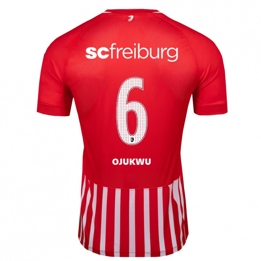 Danxen Heren Nicole Ojukwu #6 Rood Wit Zwart Thuisshirt Thuistenue 2026/27 T-Shirt
