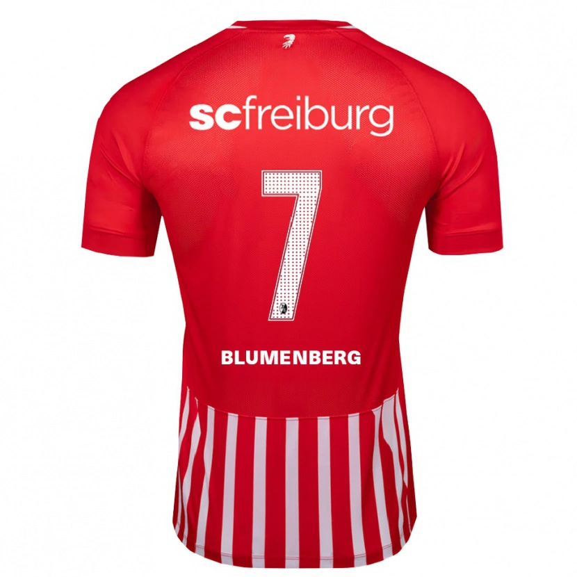 Danxen Heren Tessa Blumenberg #7 Rood Wit Zwart Thuisshirt Thuistenue 2026/27 T-Shirt