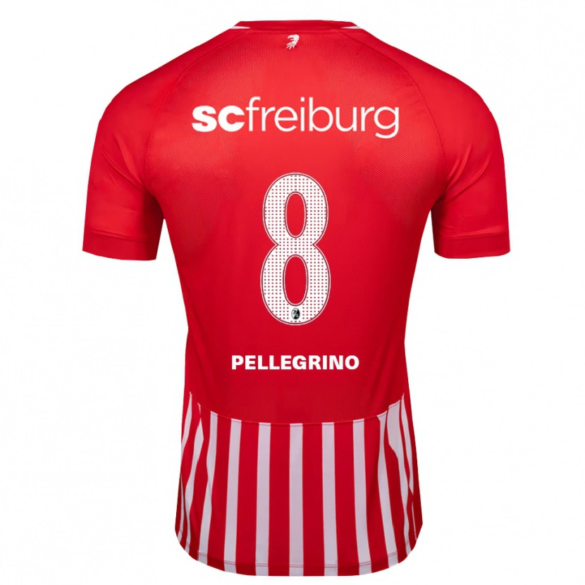 Danxen Heren Gabriel Pellegrino #8 Rood Wit Zwart Thuisshirt Thuistenue 2026/27 T-Shirt