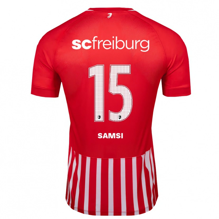 Danxen Heren Simon Samsi #15 Rood Wit Zwart Thuisshirt Thuistenue 2026/27 T-Shirt