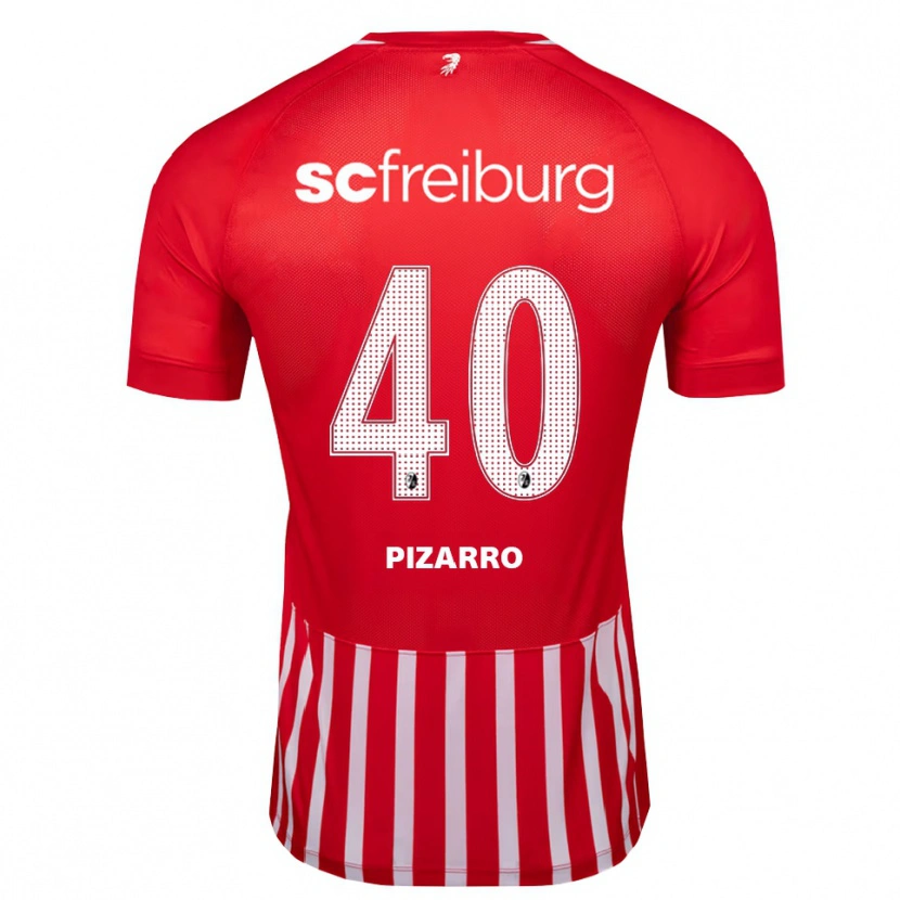 Danxen Heren Théodore Pizarro #40 Rood Wit Zwart Thuisshirt Thuistenue 2026/27 T-Shirt