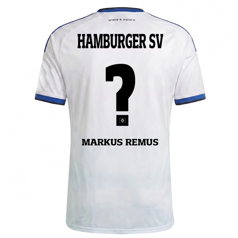Danxen Heren Markus Remus #0 Wit Zwart Blauw Thuisshirt Thuistenue 2026/27 T-Shirt