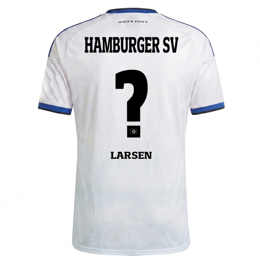 Danxen Heren Yannik Larsen #0 Wit Zwart Blauw Thuisshirt Thuistenue 2026/27 T-Shirt